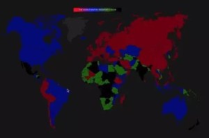 疫情地图上的色彩密码，五种颜色如何解读全球疫情态势