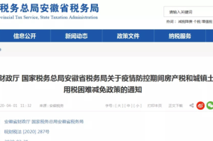辽宁省2020疫情房土两税减免（辽宁省疫情期间房产土地税减免政策）