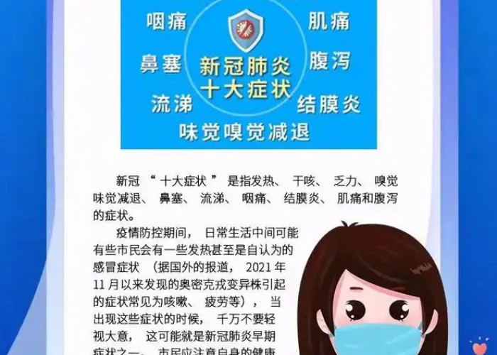 肺炎疫情早期症状解析